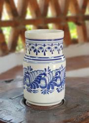 200707-04-mexican-ceramic-pottery-decorative-vase-hand-made-mexico-blue-talavera-majolica