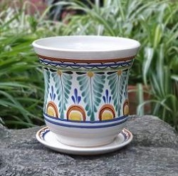 bell-flower-planter-maceta-handthrown-handmade-hand-painted-mexican-ceramic-handcrafts-mexico