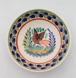mexican-ceramic-cereal-soup-bowl-handmade-handcrafts-talavera-majolica-bird-blue