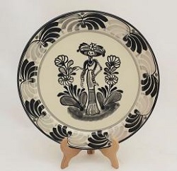 mexican-plates-ceramic-pottery-catrina-iv-motive-folk-art-hand-crafts-hand-made-mexico-for-sale-amazon