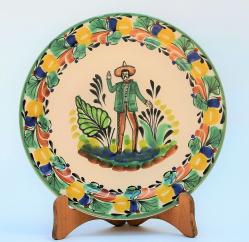 mexican-plates-dinner-dinning-folk-art-majolica-mexico-men-charro