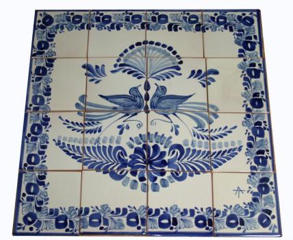 mexican ceramic mexican potttery folk art talavera Gorky Gonzalez Murales de Azulejos 