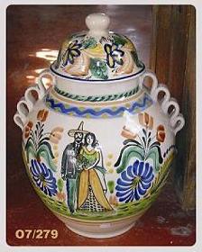 ceramica mexicana pintada a mano majolica talavera libre de plomo .Olla Guanajuato<br>Boda<br>Colores