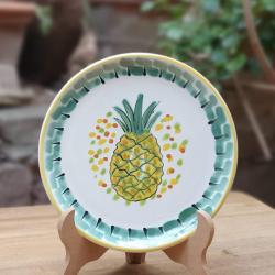 200317-29-01-mexican-plates-folk-art-pineapple-hand-made-mexico-tableware