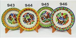 ceramica mexicana pintada a mano majolica talavera libre de plomo Platos con Mariposas