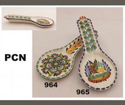 ceramica mexicana pintada a mano majolica talavera libre de plomo Porta Cuchara