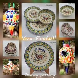 ceramica mexicana pintada a mano majolica talavera libre de plomo Coleccion Fiesta