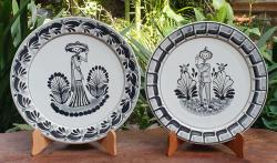 catrina-plates-traditions-dayofthedeath-mexicanculture-ceramics-handmade-handpainted-mexicanpottery-gorkypottery-tradicional-decoration-kitchen-tabletop-tablesettings-tebalesetup