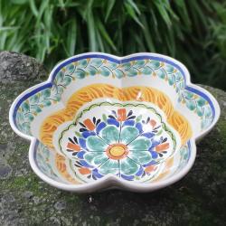 ceramic-flower-salad-bowl-talavera-majolica-decor-table