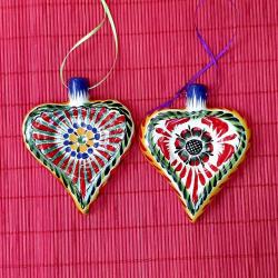 christmas-gifts-ornaments-for-tree-handpainted-ceramic-heart-set-3