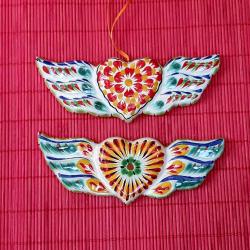 christmas-gifts-ornaments-for-tree-handpainted-ceramic-heart-with-wings-set-3