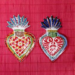 christmas-gifts-ornaments-for-tree-handpainted-ceramic-sacred-heart-set-of-2