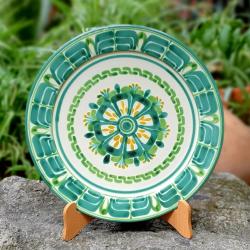 green-plates-mexican-ceramics-tableware-accent-mexico-san-miguel-wedding