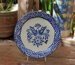 love-birds-plates-servingpieces-mexicanpottery-saladplates-handmade-handpainted-gorkypottery-gorkygonzalez-mexicanceramics-majolica