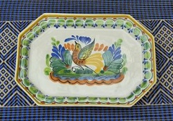 mexican-ceramic-tray-pottery-hand-crafts-majolica-technique-tableware-amazon-folk-art-mexico-garden-home-bird-motives