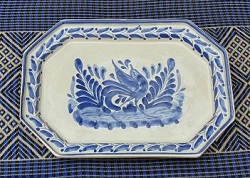 mexican-ceramic-tray-pottery-hand-crafts-majolica-technique-tableware-amazon-folk-art-mexico-garden-home-blue-talavera-bird-motives