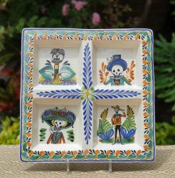 mexican-ceramic-tray-pottery-hand-painted-guanajuato-mexico-tableware-amazon-catrina-motives-halloween-decorations-ideas