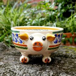 mexican-ceramics-handcrafted-gto-mexico-pig-saucer-colors