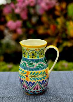 mexican-ceramics-milk-water-pitcher-majolica-table-decor-gifts-wedding