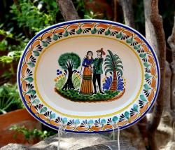 mexican-ceramics-oval-platter-wedding-gift-talavera-mayolica-gto-mexico-present-2