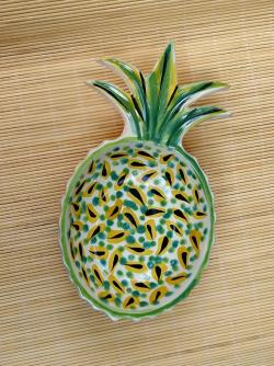 mexican-ceramics-pineapple-snack-for-serving-green-gift-wedding-sanmiguel