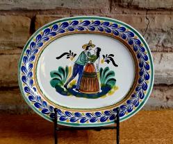 mexican-ceramics-wedding-platter-mayolica-charro-cowboy-present