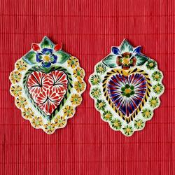 mexican-handcrafts-flower-christmas-heart-ornaments-love-day-handpainted-wedding