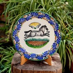 mexican-motives-plates-animals-farm-ranch-mayolica-talavera-from-mexico-tableware