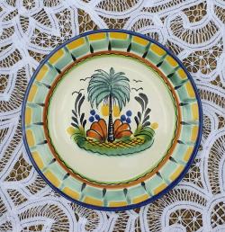 mexican-plates-palm-tree-collection-present-gifts-dinning-setup