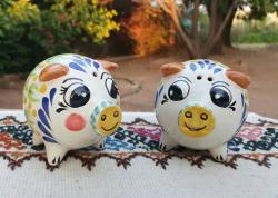 mexican-pottery-pig-ceramic-figure-majolica-handcraft-mexico-handpainted-farmanimals-farm-kitchen-2