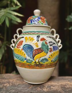 rooster-mexican-pottery-art-decorative-vase-decor-home-garden-gift-farm