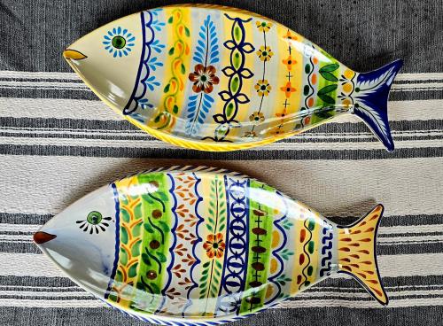 mexican-ceramics-fish-plates-set-tableware-majolica-wedding-gifts-snack-colors