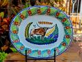 mexican-ceramics-longhorn-decks-oval-platters-wall-serving-table-gifts-rodeo-1