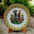 mexican-plates-catrina-couple-halloween-skeletons-couple-gift-museum-handcrafts